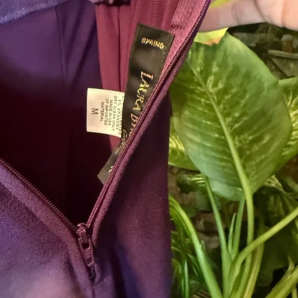 Wide Leg Purple Pleated Doris Trousers - Picture 5 of 5